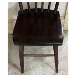 Charming Vintage Wooden Spindle Back Chair