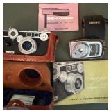 Vintage Argus "The Brick," 35mm Rangefinder Camera and Sekonic Light Meter