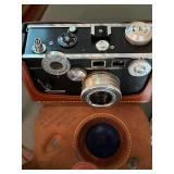 Vintage Argus "The Brick," 35mm Rangefinder Camera and Sekonic Light Meter