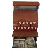 Vintage Red Tom Thumb Childs Cash Register 1950 and Vintage 1940