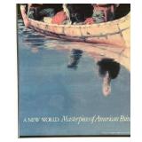 Frederic Remington - Evening on a Canadian Lake Reproduction Oil Painting Framed Art Print / Poster