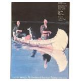 Frederic Remington - Evening on a Canadian Lake Reproduction Oil Painting Framed Art Print / Poster