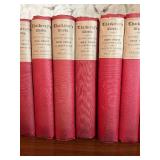 Vintage The Works of Tobias Smollett - Shabby Red Cloth Bindings - Book Bundle in Twelve Volumes