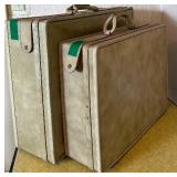 Two Vintage Hartmann Hard Sided Suitcases