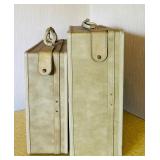 Two Vintage Hartmann Hard Sided Suitcases