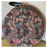 Vintage Round Carry On with International Print