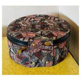 Vintage Round Carry On with International Print