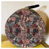 Vintage Round Carry On with International Print