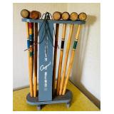 Fantastic Vintage 1977 Milton Bradley South Bend LawnPlay Croquet Set