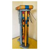 Fantastic Vintage 1977 Milton Bradley South Bend LawnPlay Croquet Set