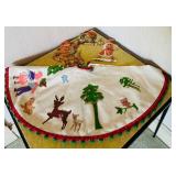 Amazing Vintage Christmas Ornaments and Tree Skirt