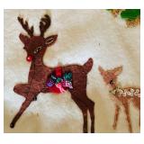 Amazing Vintage Christmas Ornaments and Tree Skirt