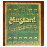 Mustard Advertisement Counter Mat / Wall Sign