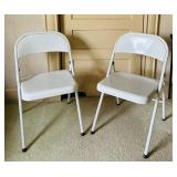 Pair of Metal Folding Chairs