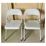 Pair of Metal Folding Chairs