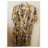 Vintage Evan-Picone Floral Pattern Shirt and Dress Set