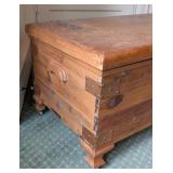 Large Vintage Wood Cedar Chest