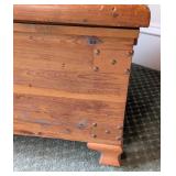 Large Vintage Wood Cedar Chest