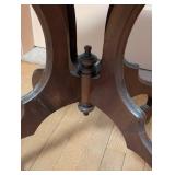 Carved Mahogany Victorian Style Accent Table