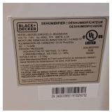 Black and Decker Dehumidifier