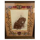 Beautiful Small Carved Wood Frame with Antique Photograph