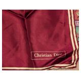 Vintage Oscar de la Renta and Dior Silk Scarves