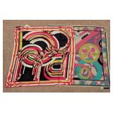Pair of Colorful Vintage Emilio Pucci Scarves