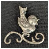 Vintage Sterling Silver Brooches