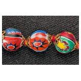 Vintage Murano Millefiori Glass Bead Necklace