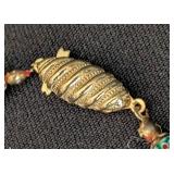 Vintage Murano Millefiori Glass Bead Necklace