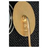 Vintage Stick Pins including One 14k Gold