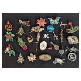 Assorted Vintage Brooches