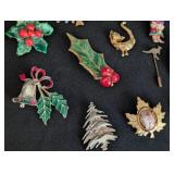 Assorted Vintage Brooches