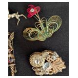 Assorted Vintage Brooches