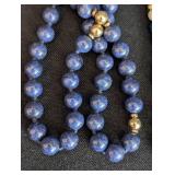 Vintage Beaded Lapis and Stone Necklaces
