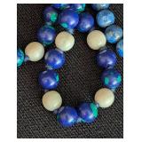 Vintage Beaded Lapis and Stone Necklaces