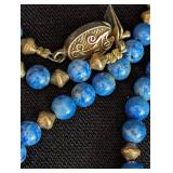 Vintage Beaded Lapis and Stone Necklaces