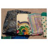Colorful Variety of Silk Scarves