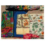 Colorful Variety of Silk Scarves