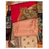 Colorful Variety of Silk Scarves