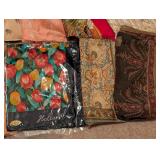 Colorful Variety of Silk Scarves