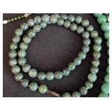Three Vintage Beaded Stone Necklaces