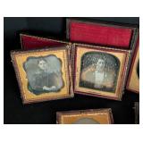 Small Leather Framed Antique Daguerreotype Photos