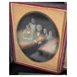 Small Leather Framed Antique Daguerreotype Photos