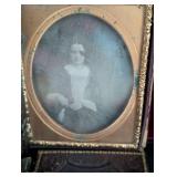 Small Leather Framed Antique Daguerreotype Photos