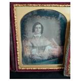 Small Leather Framed Antique Daguerreotype Photos