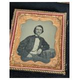 Small Leather Framed Antique Daguerreotype Photos