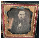 Small Leather Framed Antique Daguerreotype Photos