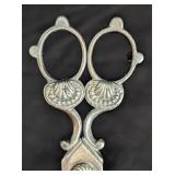 Antique Silver Plated Candle Snuffer / Oil Lamp Wick Trimmer