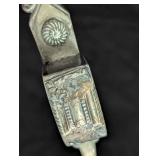 Antique Silver Plated Candle Snuffer / Oil Lamp Wick Trimmer